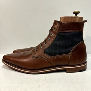 VERY GOOD Rancourt & Co. x Helm Sam Boot Ray-Ray Horween Cone Denim USA 11 D